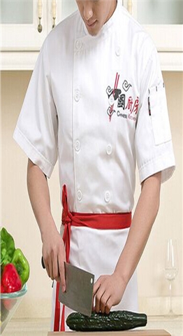 饭店夏季短袖工作服定制