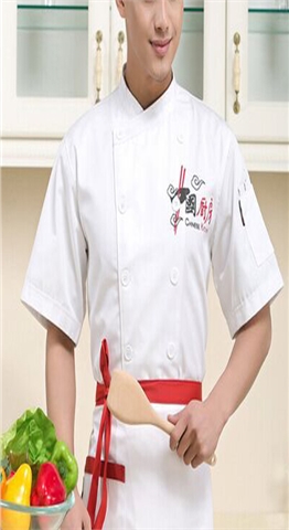 饭店夏季短袖工作服定制