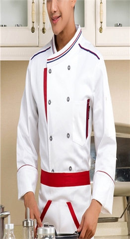 九分袖服餐厅工作服定制