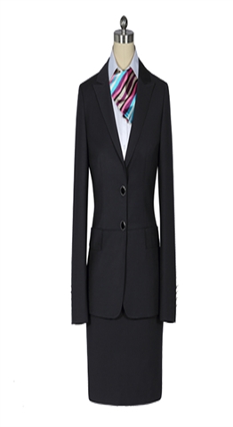 武汉服装厂定做女士韩版修身西装OL职业西服套装定制商务白领女职业装定制