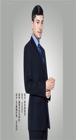 武昌定做男女式韩版修身西服套装 白领正装西服套装订做 两排扣 毛料西服