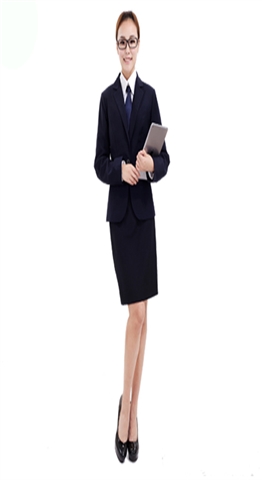 秋冬新款女式修身白领套裙 管理人员西服套装定制 公司职业西服套装定做