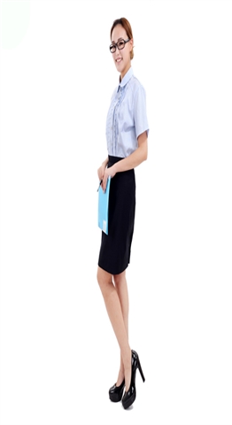 克柔丝夏季女式白领制服 女式修身套装定做 公司职业套装定制