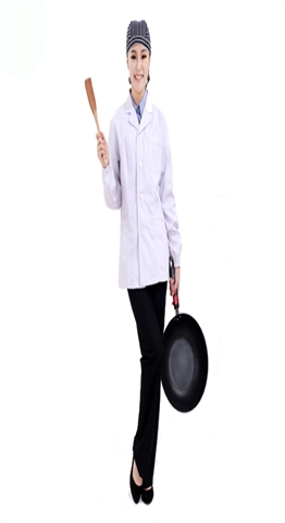 防油防水男女长袖厨师服订做
