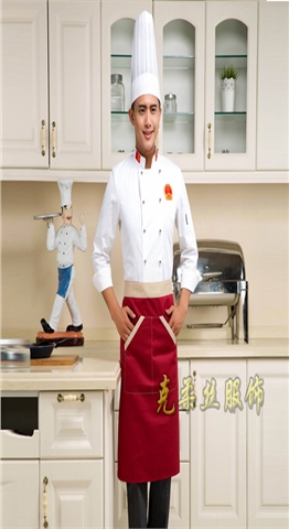 纯棉长袖厨师工作服定做